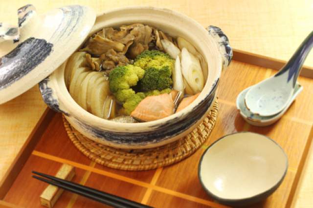 舞茸たっぷり一人鍋レシピ 素材力だし 舞茸たっぷり一人鍋レシピ 素材力だし