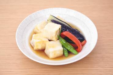 豆腐と野菜の揚げ浸し