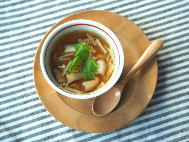 きのこあんかけ茶碗蒸しレシピ 素材力だし きのこあんかけ茶碗蒸しレシピ 素材力だし