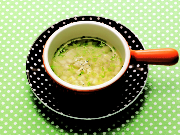 しらす干しとレタスのうどん